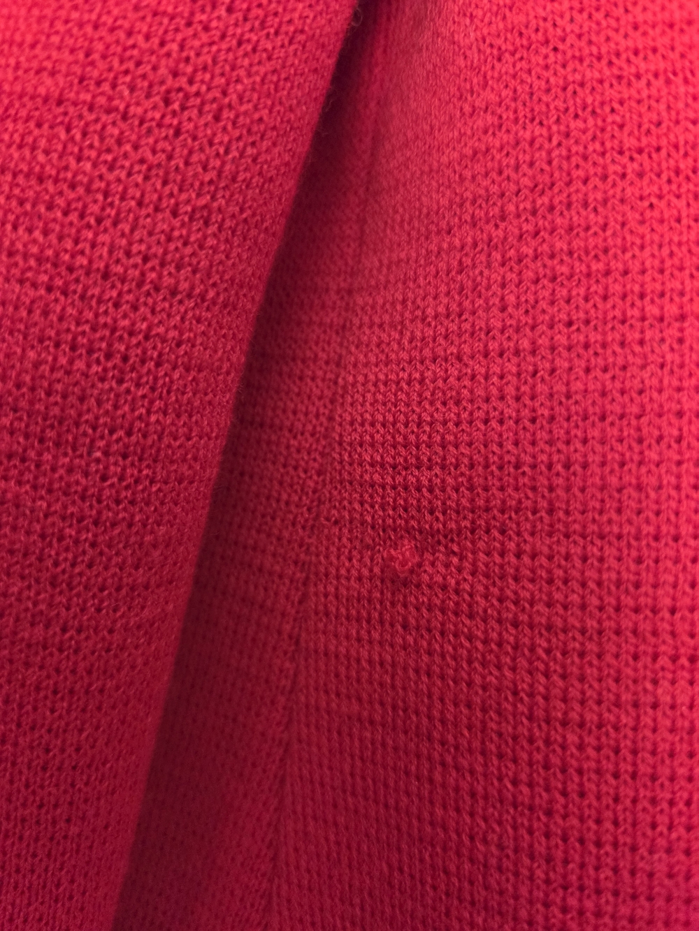St. John Red Ruffle-Front Jacket - Picture 11 of 15